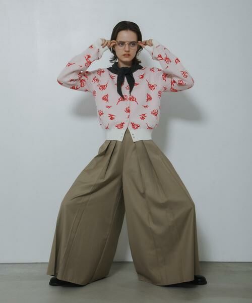 SENSE OF PLACE by URBAN RESEARCH / センスオブプレイス バイ アーバンリサーチ カーディガン・ボレロ | 『洗濯可』ジャガードフラワーコンパクトニットカーディガン | 詳細22