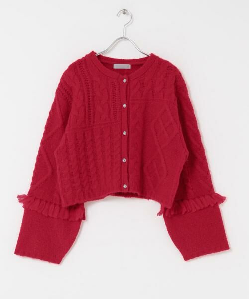 SENSE OF PLACE by URBAN RESEARCH / センスオブプレイス バイ アーバンリサーチ カーディガン・ボレロ | パッチワークケーブルニットカーディガン | 詳細6