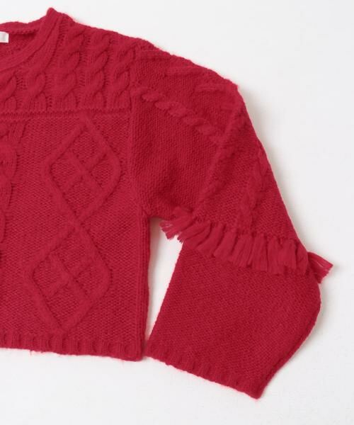 SENSE OF PLACE by URBAN RESEARCH / センスオブプレイス バイ アーバンリサーチ カーディガン・ボレロ | パッチワークケーブルニットカーディガン | 詳細7