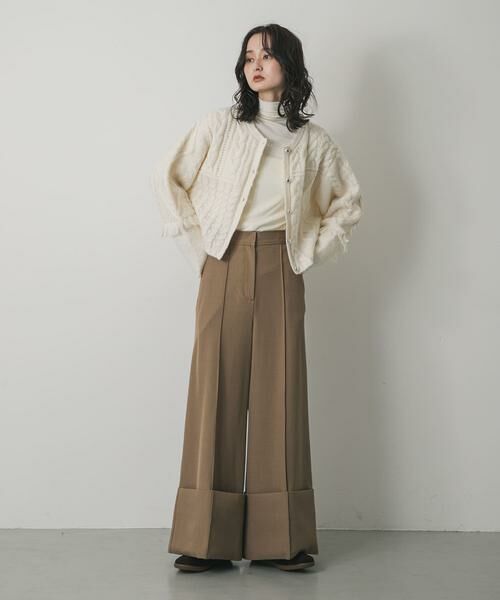 SENSE OF PLACE by URBAN RESEARCH / センスオブプレイス バイ アーバンリサーチ カーディガン・ボレロ | パッチワークケーブルニットカーディガン | 詳細17