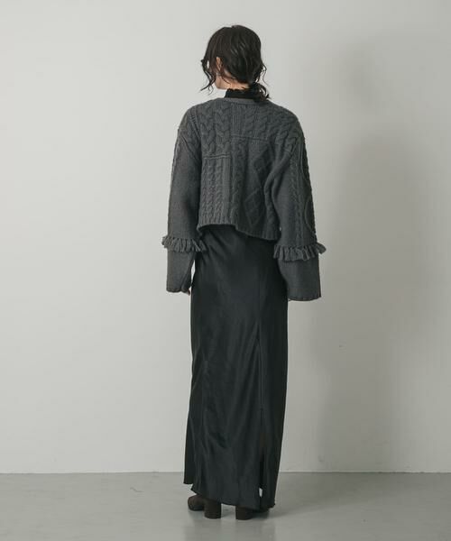 SENSE OF PLACE by URBAN RESEARCH / センスオブプレイス バイ アーバンリサーチ カーディガン・ボレロ | パッチワークケーブルニットカーディガン | 詳細24