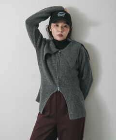 SENSE OF PLACE by URBAN RESEARCH / センスオブプレイス バイ アーバンリサーチ カーディガン・ボレロ | 『洗濯可』ドロップカラージップセーター