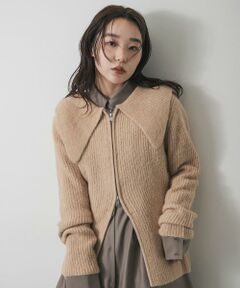 SENSE OF PLACE by URBAN RESEARCH / センスオブプレイス バイ アーバンリサーチ カーディガン・ボレロ | 『洗濯可』ドロップカラージップセーター