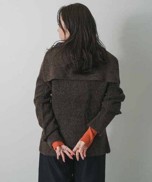 SENSE OF PLACE by URBAN RESEARCH / センスオブプレイス バイ アーバンリサーチ カーディガン・ボレロ | 『洗濯可』ドロップカラージップセーター | 詳細4