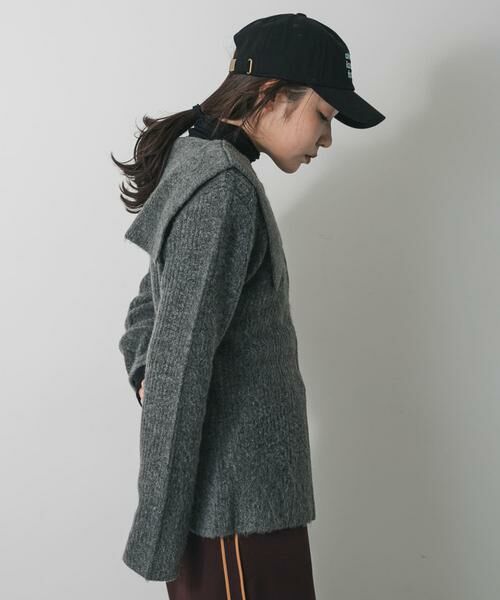 SENSE OF PLACE by URBAN RESEARCH / センスオブプレイス バイ アーバンリサーチ カーディガン・ボレロ | 『洗濯可』ドロップカラージップセーター | 詳細12