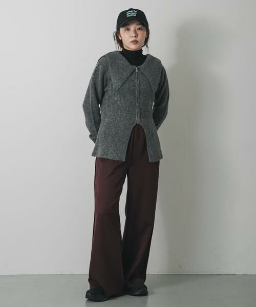 SENSE OF PLACE by URBAN RESEARCH / センスオブプレイス バイ アーバンリサーチ カーディガン・ボレロ | 『洗濯可』ドロップカラージップセーター | 詳細13