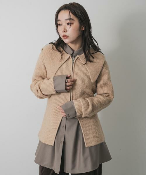 SENSE OF PLACE by URBAN RESEARCH / センスオブプレイス バイ アーバンリサーチ カーディガン・ボレロ | 『洗濯可』ドロップカラージップセーター | 詳細25