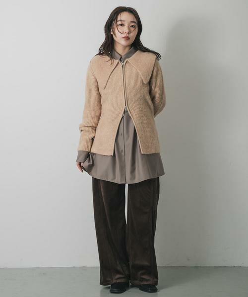 SENSE OF PLACE by URBAN RESEARCH / センスオブプレイス バイ アーバンリサーチ カーディガン・ボレロ | 『洗濯可』ドロップカラージップセーター | 詳細27