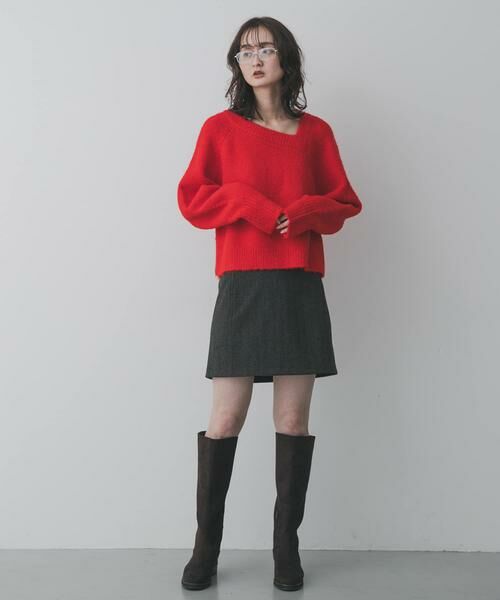 SENSE OF PLACE by URBAN RESEARCH / センスオブプレイス バイ アーバンリサーチ ニット・セーター | アシメネックニット | 詳細4