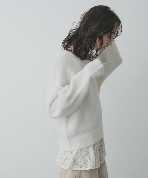 SENSE OF PLACE by URBAN RESEARCH / センスオブプレイス バイ アーバンリサーチ ニット・セーター | アシメネックニット | 詳細11