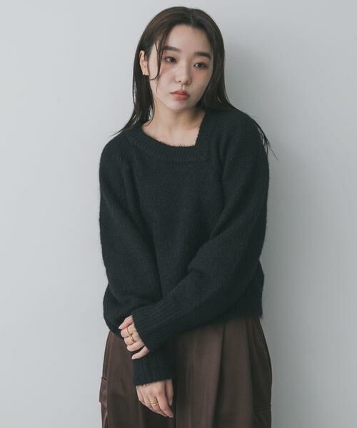 SENSE OF PLACE by URBAN RESEARCH / センスオブプレイス バイ アーバンリサーチ ニット・セーター | アシメネックニット | 詳細17