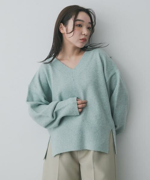 SENSE OF PLACE by URBAN RESEARCH / センスオブプレイス バイ アーバンリサーチ ニット・セーター | 『洗濯可』サイドスリットVネックニット | 詳細2