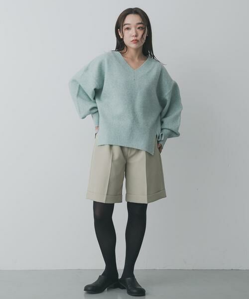 SENSE OF PLACE by URBAN RESEARCH / センスオブプレイス バイ アーバンリサーチ ニット・セーター | 『洗濯可』サイドスリットVネックニット | 詳細5