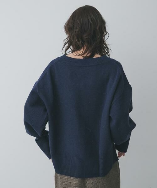 SENSE OF PLACE by URBAN RESEARCH / センスオブプレイス バイ アーバンリサーチ ニット・セーター | 『洗濯可』サイドスリットVネックニット | 詳細11