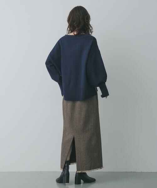 SENSE OF PLACE by URBAN RESEARCH / センスオブプレイス バイ アーバンリサーチ ニット・セーター | 『洗濯可』サイドスリットVネックニット | 詳細13
