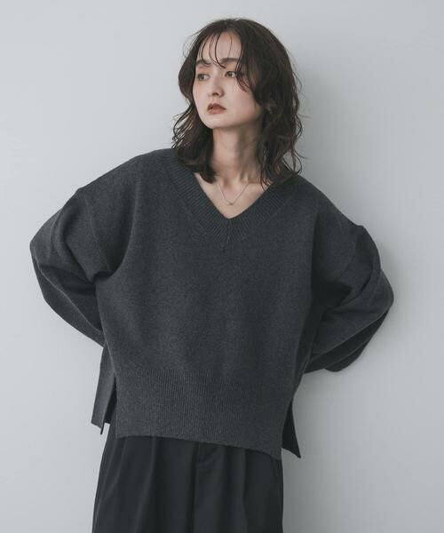 SENSE OF PLACE by URBAN RESEARCH / センスオブプレイス バイ アーバンリサーチ ニット・セーター | 『洗濯可』サイドスリットVネックニット | 詳細25