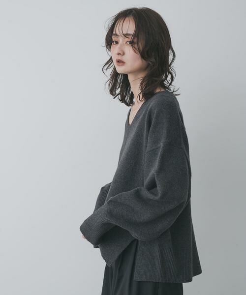 SENSE OF PLACE by URBAN RESEARCH / センスオブプレイス バイ アーバンリサーチ ニット・セーター | 『洗濯可』サイドスリットVネックニット | 詳細27
