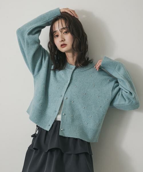 SENSE OF PLACE by URBAN RESEARCH / センスオブプレイス バイ アーバンリサーチ カーディガン・ボレロ | 『洗濯可』ボールビーズカーディガン | 詳細1