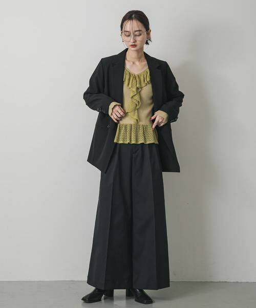 SENSE OF PLACE by URBAN RESEARCH / センスオブプレイス バイ アーバンリサーチ ニット・セーター | 『洗濯可』フリルレースフレアスリーブニット | 詳細21