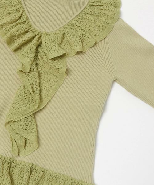 SENSE OF PLACE by URBAN RESEARCH / センスオブプレイス バイ アーバンリサーチ ニット・セーター | 『洗濯可』フリルレースフレアスリーブニット | 詳細23