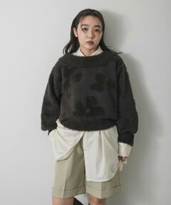 SENSE OF PLACE by URBAN RESEARCH / センスオブプレイス バイ アーバンリサーチ ニット・セーター | フラワージャガードニット