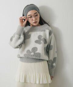 SENSE OF PLACE by URBAN RESEARCH / センスオブプレイス バイ アーバンリサーチ ニット・セーター | フラワージャガードニット