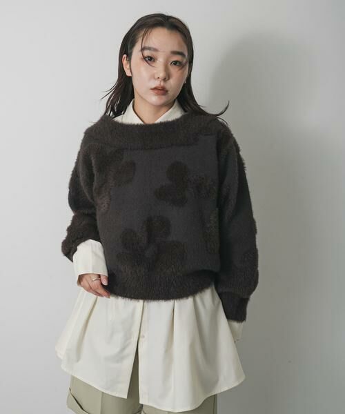 SENSE OF PLACE by URBAN RESEARCH / センスオブプレイス バイ アーバンリサーチ ニット・セーター | フラワージャガードニット | 詳細1