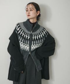 SENSE OF PLACE by URBAN RESEARCH / センスオブプレイス バイ アーバンリサーチ ニット・セーター | 『洗濯可』ノルディックジップセーター