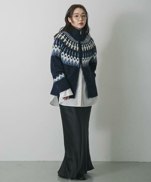 SENSE OF PLACE by URBAN RESEARCH / センスオブプレイス バイ アーバンリサーチ ニット・セーター | 『洗濯可』ノルディックジップセーター | 詳細5