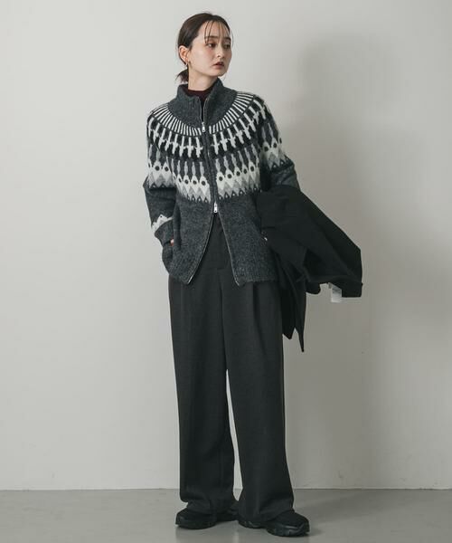 SENSE OF PLACE by URBAN RESEARCH / センスオブプレイス バイ アーバンリサーチ ニット・セーター | 『洗濯可』ノルディックジップセーター | 詳細23