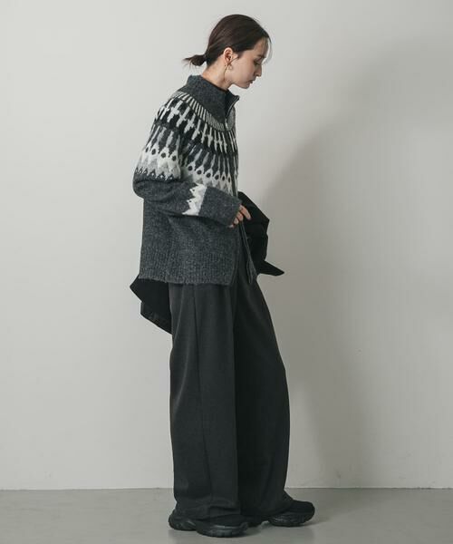 SENSE OF PLACE by URBAN RESEARCH / センスオブプレイス バイ アーバンリサーチ ニット・セーター | 『洗濯可』ノルディックジップセーター | 詳細24