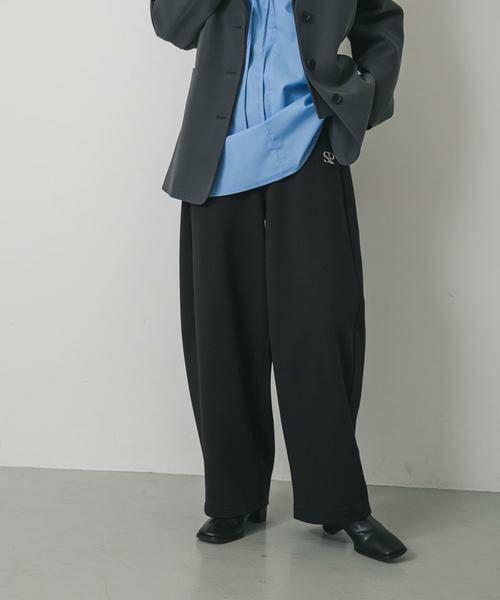 SENSE OF PLACE by URBAN RESEARCH / センスオブプレイス バイ アーバンリサーチ その他パンツ | ワンポイントシシュウスウェットパンツ | 詳細1