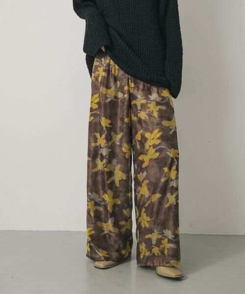 SENSE OF PLACE by URBAN RESEARCH / センスオブプレイス バイ アーバンリサーチ その他パンツ | フラワープリントオーガンジーパンツ | 詳細1