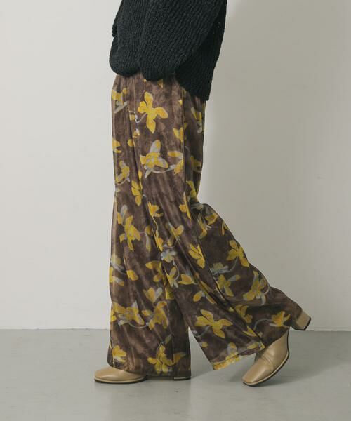 SENSE OF PLACE by URBAN RESEARCH / センスオブプレイス バイ アーバンリサーチ その他パンツ | フラワープリントオーガンジーパンツ | 詳細2