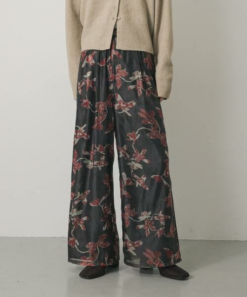SENSE OF PLACE by URBAN RESEARCH / センスオブプレイス バイ アーバンリサーチ その他パンツ | フラワープリントオーガンジーパンツ | 詳細9