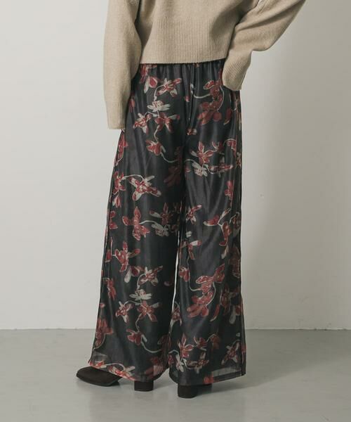 SENSE OF PLACE by URBAN RESEARCH / センスオブプレイス バイ アーバンリサーチ その他パンツ | フラワープリントオーガンジーパンツ | 詳細10