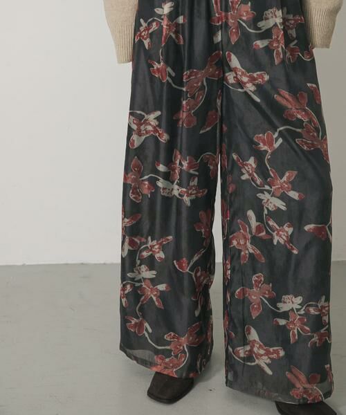 SENSE OF PLACE by URBAN RESEARCH / センスオブプレイス バイ アーバンリサーチ その他パンツ | フラワープリントオーガンジーパンツ | 詳細12
