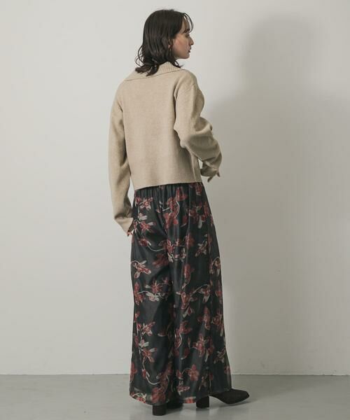 SENSE OF PLACE by URBAN RESEARCH / センスオブプレイス バイ アーバンリサーチ その他パンツ | フラワープリントオーガンジーパンツ | 詳細14