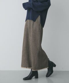 SENSE OF PLACE by URBAN RESEARCH / センスオブプレイス バイ アーバンリサーチ スカート | ツイードフリンジジップスカート