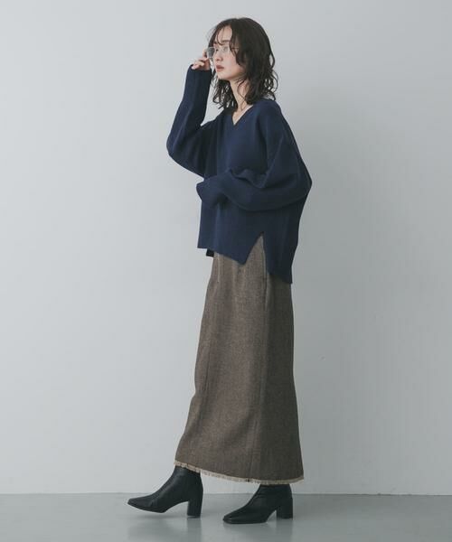 SENSE OF PLACE by URBAN RESEARCH / センスオブプレイス バイ アーバンリサーチ スカート | ツイードフリンジジップスカート | 詳細5