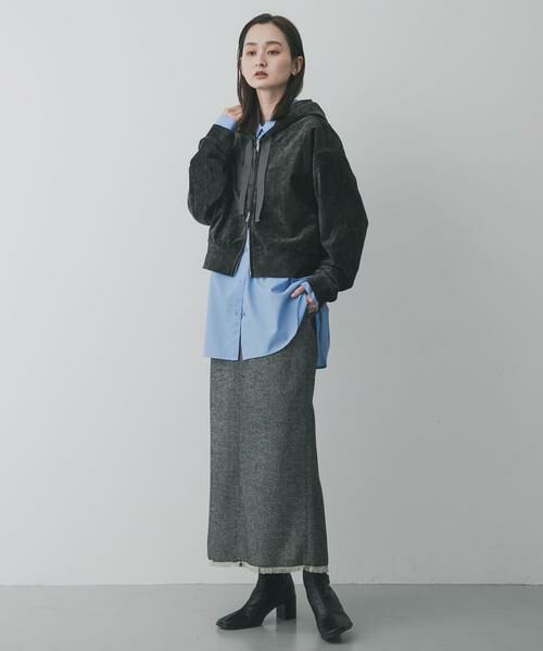 SENSE OF PLACE by URBAN RESEARCH / センスオブプレイス バイ アーバンリサーチ スカート | ツイードフリンジジップスカート | 詳細11