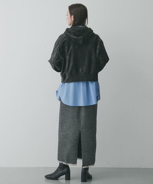 SENSE OF PLACE by URBAN RESEARCH / センスオブプレイス バイ アーバンリサーチ スカート | ツイードフリンジジップスカート | 詳細13