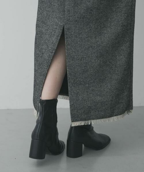 SENSE OF PLACE by URBAN RESEARCH / センスオブプレイス バイ アーバンリサーチ スカート | ツイードフリンジジップスカート | 詳細14
