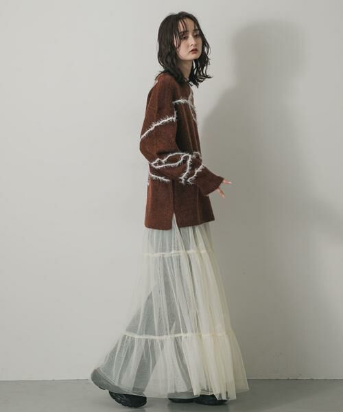 SENSE OF PLACE by URBAN RESEARCH / センスオブプレイス バイ アーバンリサーチ スカート | 『2WAY仕様』レイヤードティアードチュールスカート | 詳細6