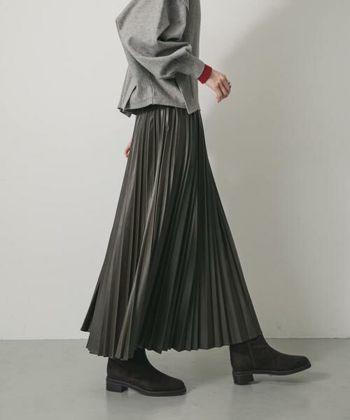 SENSE OF PLACE by URBAN RESEARCH / センスオブプレイス バイ アーバンリサーチ スカート | FLプリーツスカート(ブラウン)