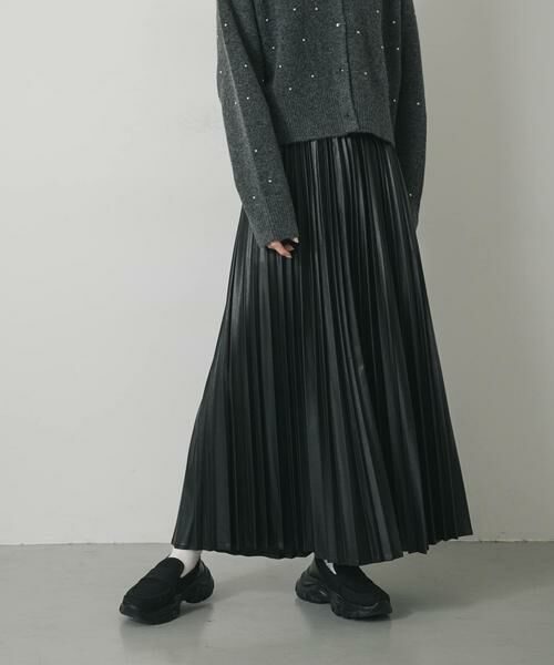 SENSE OF PLACE by URBAN RESEARCH / センスオブプレイス バイ アーバンリサーチ スカート | FLプリーツスカート(ブラック)