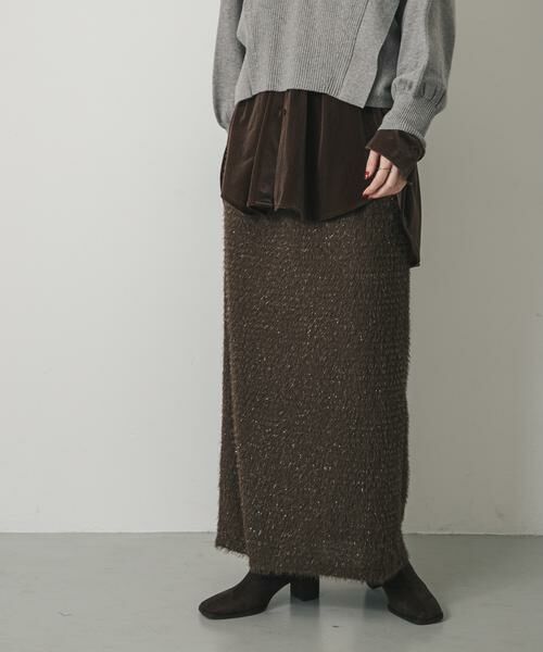 SENSE OF PLACE by URBAN RESEARCH / センスオブプレイス バイ アーバンリサーチ スカート | ヘアリーラメスカート | 詳細1