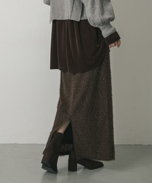 SENSE OF PLACE by URBAN RESEARCH / センスオブプレイス バイ アーバンリサーチ スカート | ヘアリーラメスカート | 詳細3