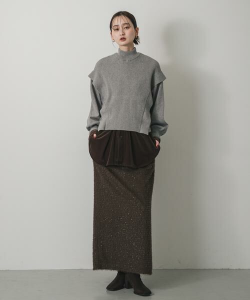 SENSE OF PLACE by URBAN RESEARCH / センスオブプレイス バイ アーバンリサーチ スカート | ヘアリーラメスカート | 詳細4