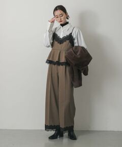 SENSE OF PLACE by URBAN RESEARCH / センスオブプレイス バイ アーバンリサーチ サロペット・オールインワン | レースキャミオールインワン